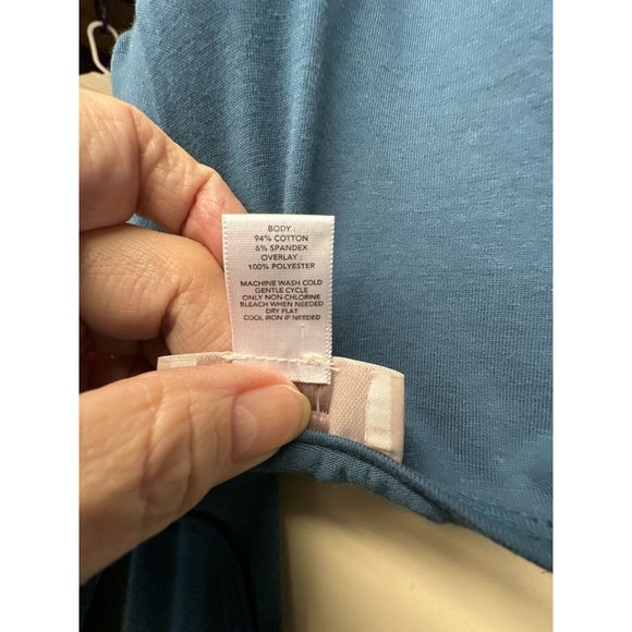 Ann Taylor chiffon/stretch Teel tiered cocktail party dress‎ Size 12 Prime Cond - Picture 7 of 8